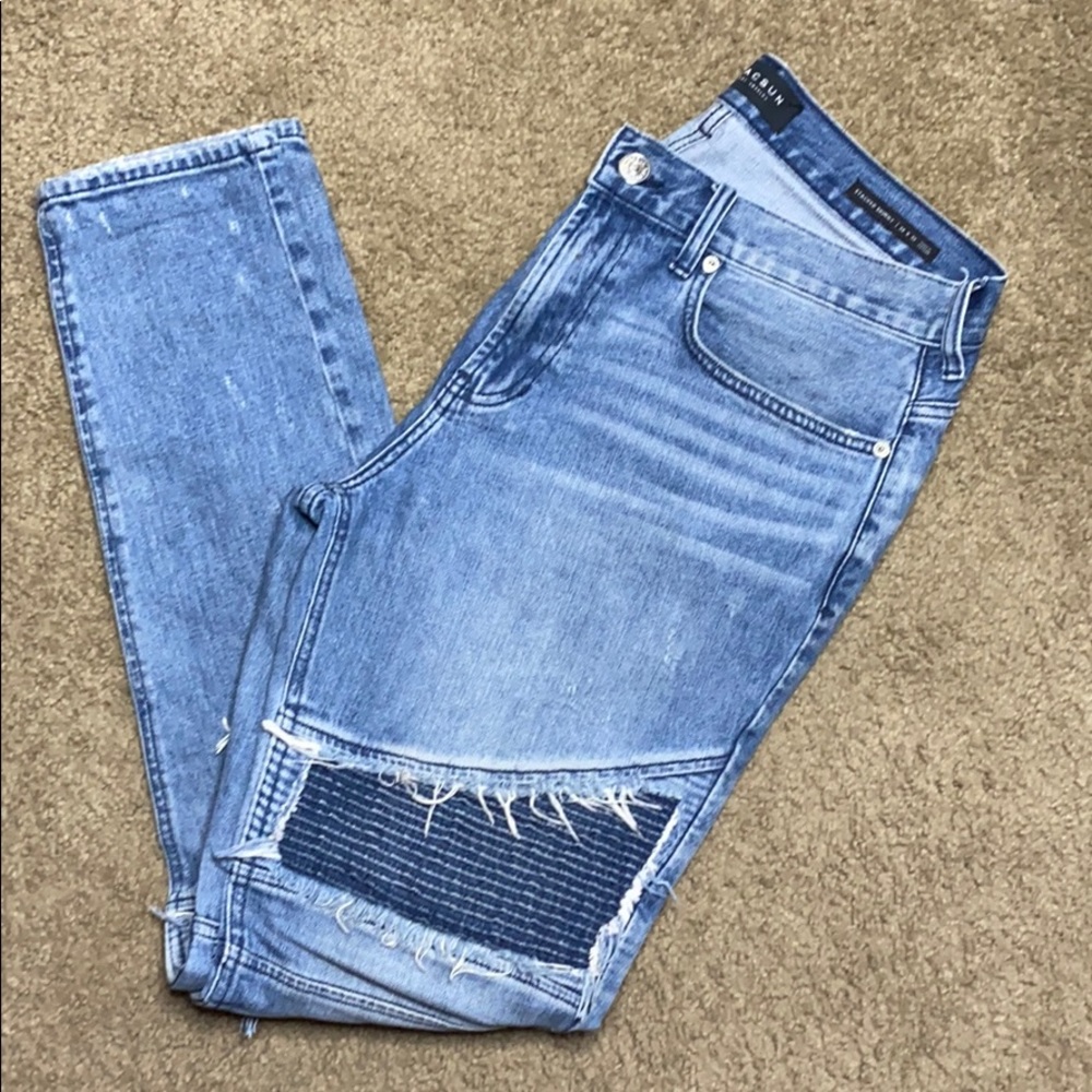 Men’s stacked skinny jeans